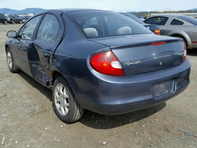 1P3ES46CX1D150605 - 2001 PLYMOUTH NEON BASE 蓝色 照片 3