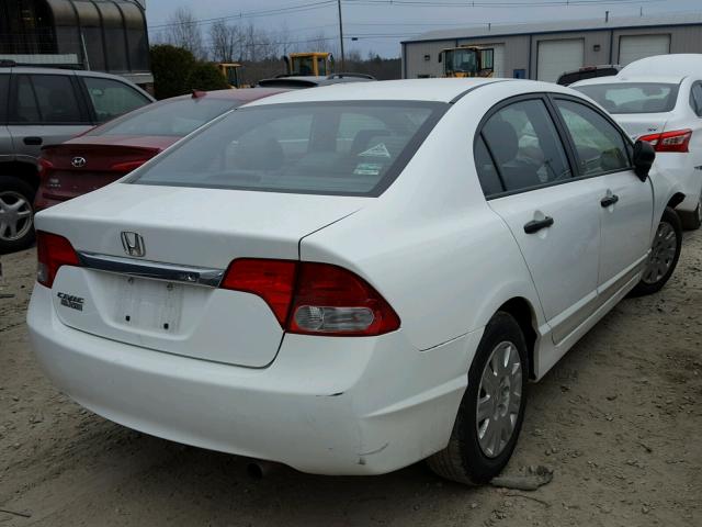 2HGFA16379H353313 - 2009 HONDA CIVIC VP WHITE photo 4