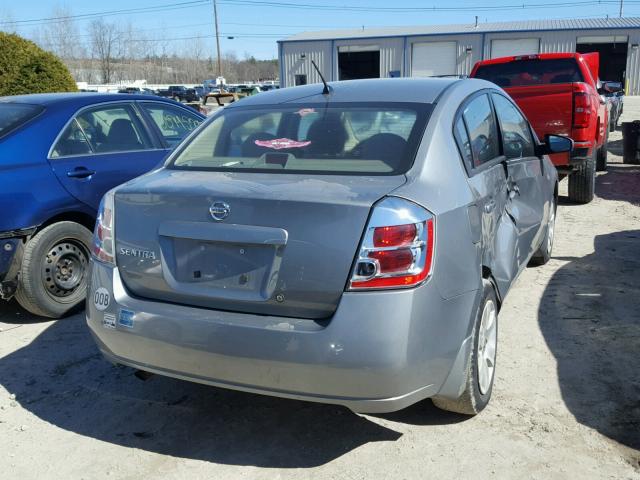 3N1AB61E08L659449 - 2008 NISSAN SENTRA 2.0 GRAY photo 4