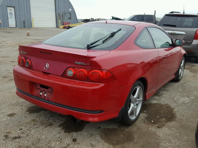 JH4DC53086S001569 - 2006 ACURA RSX TYPE-S RED photo 4