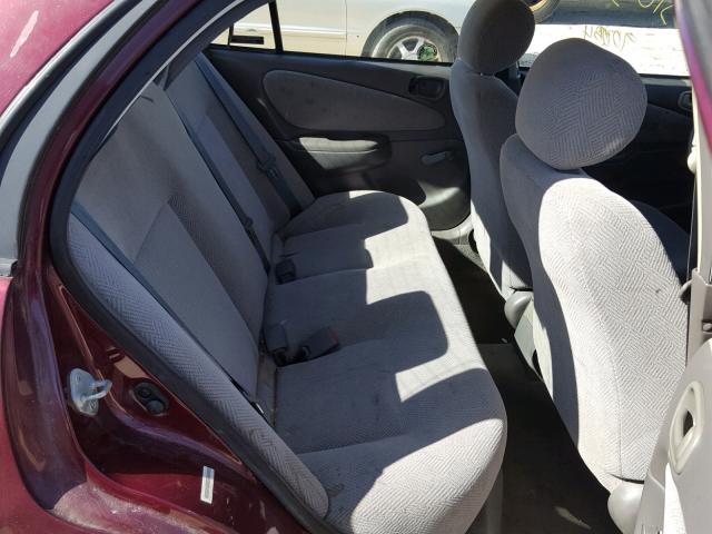 1Y1SK5285WZ425006 - 1998 CHEVROLET GEO PRIZM 勃艮第红 照片 6