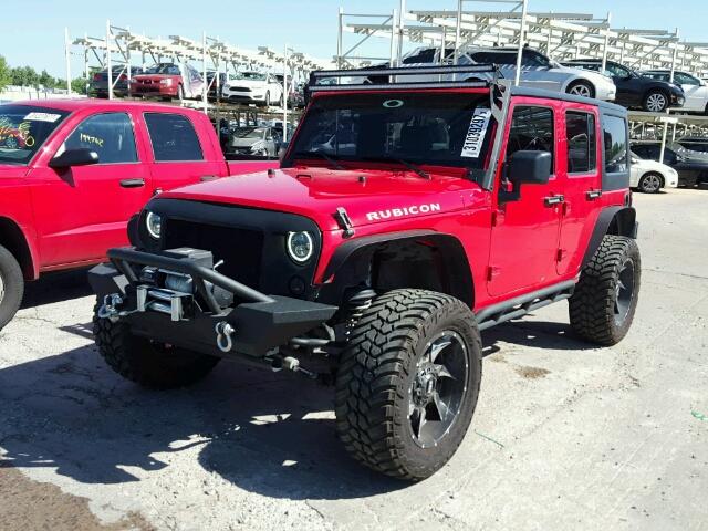 1J4GB39167L208313 - 2007 JEEP WRANGLER X RED photo 2