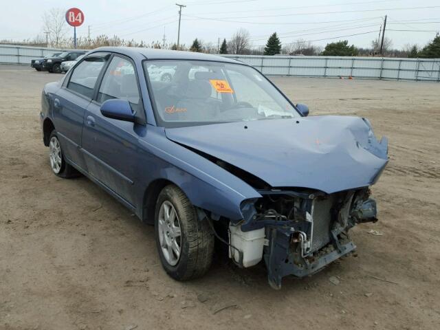 KNAFB121235264664 - 2003 KIA SPECTRA BA BLUE photo 1