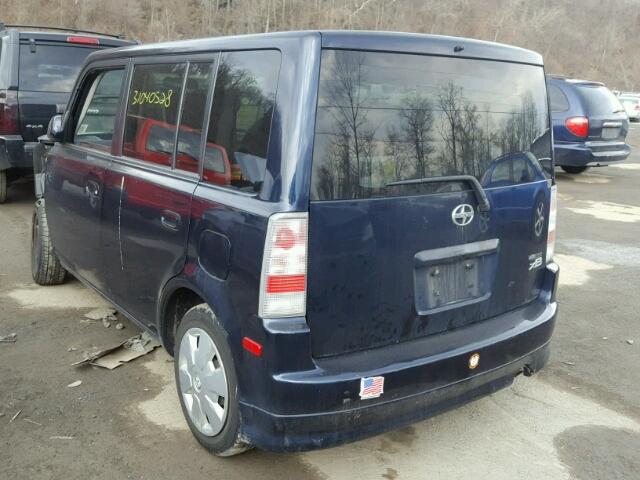JTLKT324X64114627 - 2006 TOYOTA SCION XB ლურჯი ფოტო 3