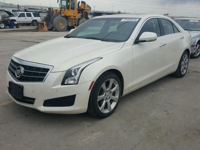 1G6AB5RA5E0100337 - 2014 CADILLAC ATS LUXURY WHITE photo 2