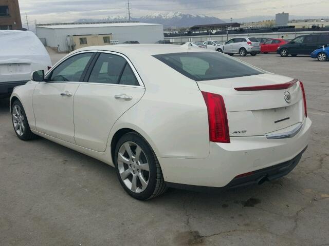 1G6AB5RA5E0100337 - 2014 CADILLAC ATS LUXURY WHITE photo 3