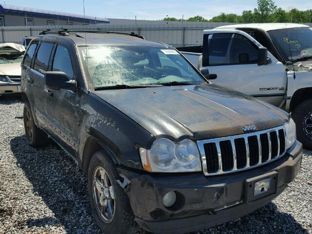 1J8HS58N25C642938 - 2005 JEEP GRAND CHER BLACK photo 1