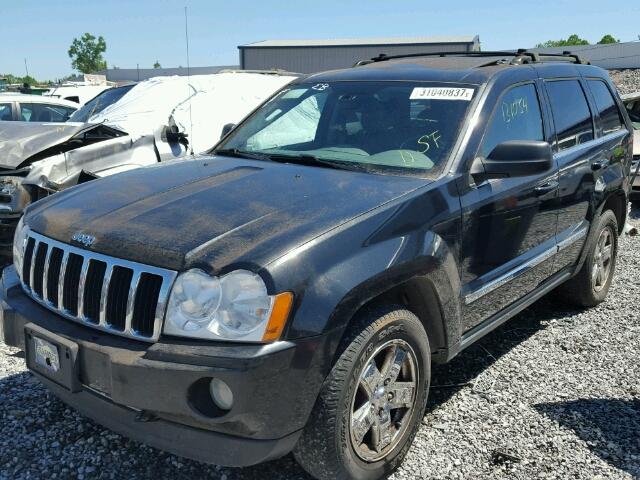 1J8HS58N25C642938 - 2005 JEEP GRAND CHER BLACK photo 2