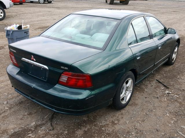 4A3AA46G41E210650 - 2001 MITSUBISHI GALANT ES GREEN photo 4