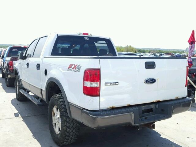 1FTPW14594KD54084 - 2004 FORD F150 SUPER WHITE photo 3