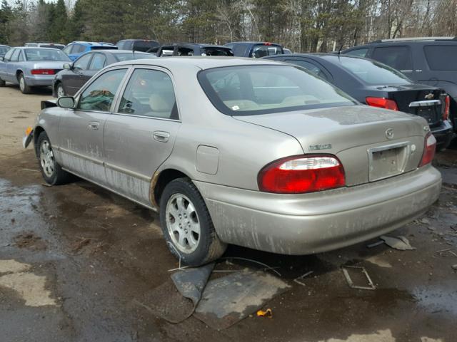 1YVGF22C825292643 - 2002 MAZDA 626 LX TAN photo 3