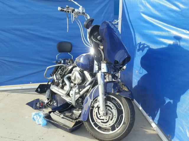 1HD1KBW176Y635932 - 2006 HARLEY-DAVIDSON FLHXI BLUE photo 1