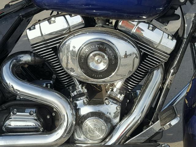 1HD1KBW176Y635932 - 2006 HARLEY-DAVIDSON FLHXI BLUE photo 7