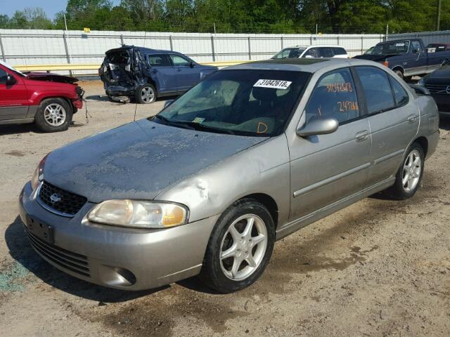 3N1BB51D91L129136 - 2001 NISSAN SENTRA SE BEIGE photo 2