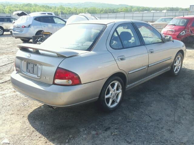 3N1BB51D91L129136 - 2001 NISSAN SENTRA SE BEIGE photo 4