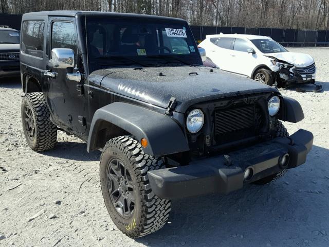 1C4AJWAG5FL653592 - 2015 JEEP WRANGLER S BLACK photo 1