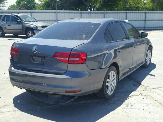 3VW2K7AJ7FM241592 - 2015 VOLKSWAGEN JETTA BASE გრაფიტი ფოტო 4