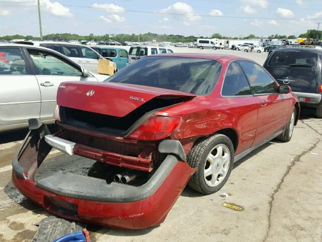 19UYA1256VL020470 - 1997 ACURA 2.2CL RED photo 4