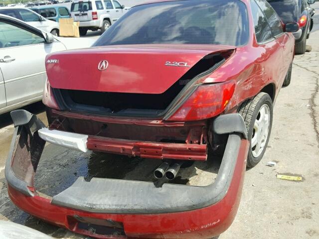 19UYA1256VL020470 - 1997 ACURA 2.2CL RED photo 9