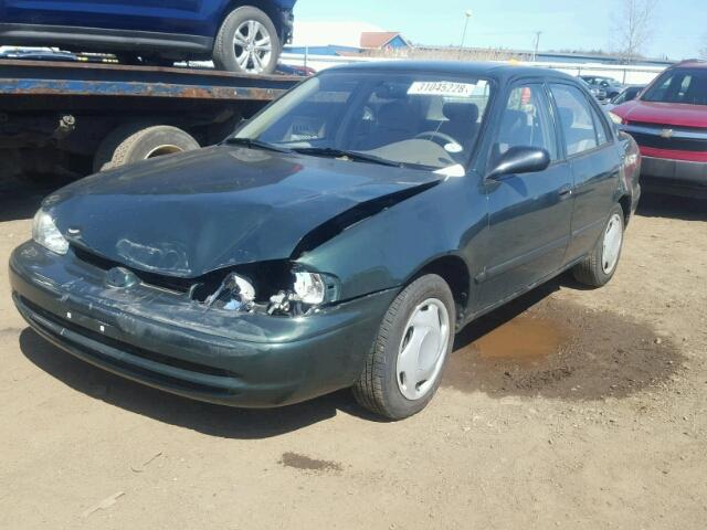 1Y1SK52812Z415342 - 2002 CHEVROLET GEO PRIZM 绿色 照片 2