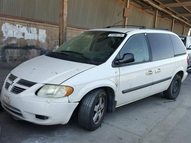 1D8GP45R36B546170 - 2006 DODGE CARAVAN SX WHITE photo 2