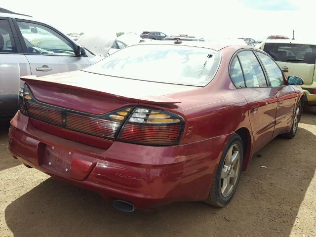 1G2HZ541X34166889 - 2003 PONTIAC BONNEVILLE RED photo 4