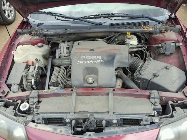 1G2HZ541X34166889 - 2003 PONTIAC BONNEVILLE RED photo 7