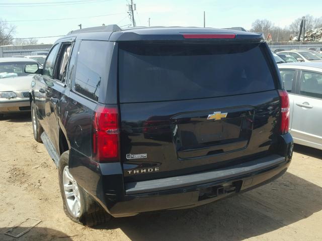 1GNSKBKC2FR746015 - 2015 CHEVROLET TAHOE K150 BLACK photo 3