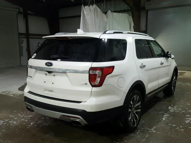 1FM5K8HT8GGB40467 - 2016 FORD EXPLORER P WHITE photo 4