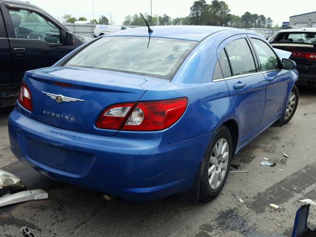 1C3LC46K97N512894 - 2007 CHRYSLER SEBRING BLUE photo 4