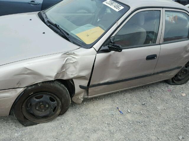 1Y1SK52882Z400580 - 2002 CHEVROLET GEO PRIZM 金色 照片 10