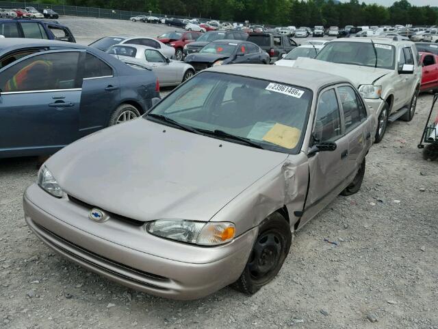 1Y1SK52882Z400580 - 2002 CHEVROLET GEO PRIZM 金色 照片 2