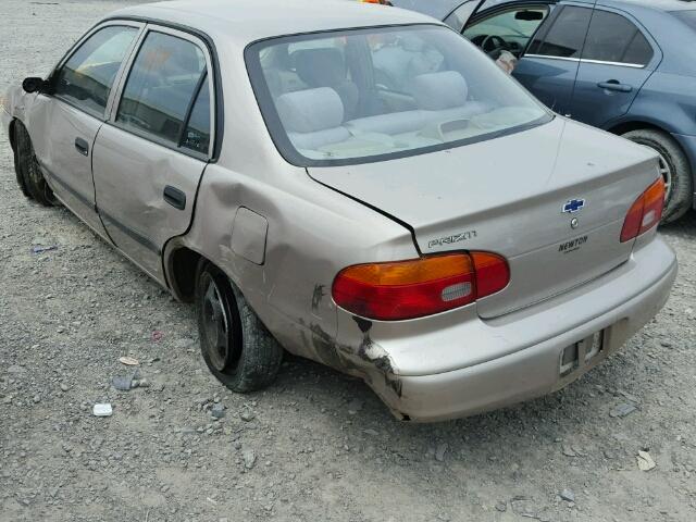 1Y1SK52882Z400580 - 2002 CHEVROLET GEO PRIZM 金色 照片 3
