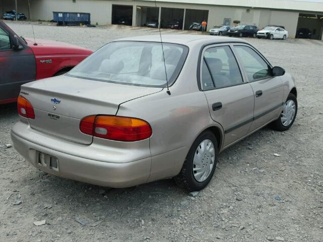 1Y1SK52882Z400580 - 2002 CHEVROLET GEO PRIZM 金色 照片 4