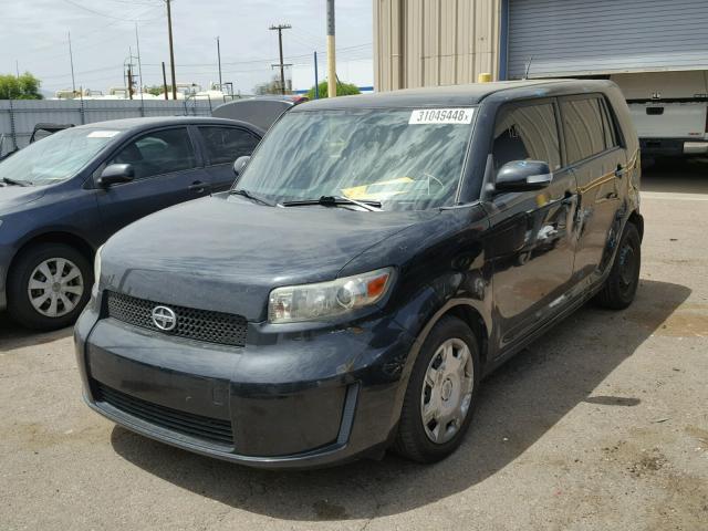 JTLZE4FE3A1116392 - 2010 TOYOTA SCION XB BLACK photo 2