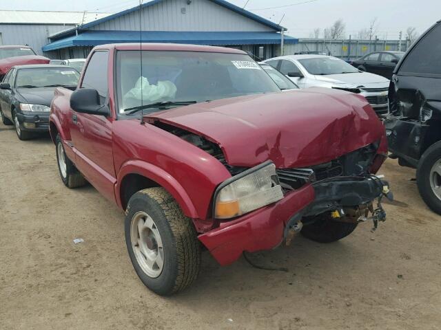 1GTCS1440W8535107 - 1998 GMC SONOMA RED photo 1