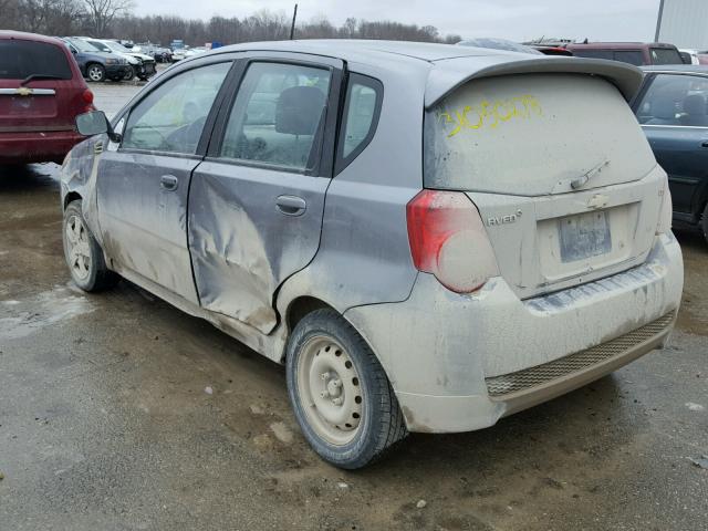 KL1TD6DE9BB200559 - 2011 CHEVROLET AVEO LS GRAY photo 3