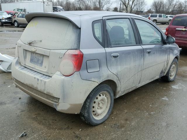 KL1TD6DE9BB200559 - 2011 CHEVROLET AVEO LS GRAY photo 4