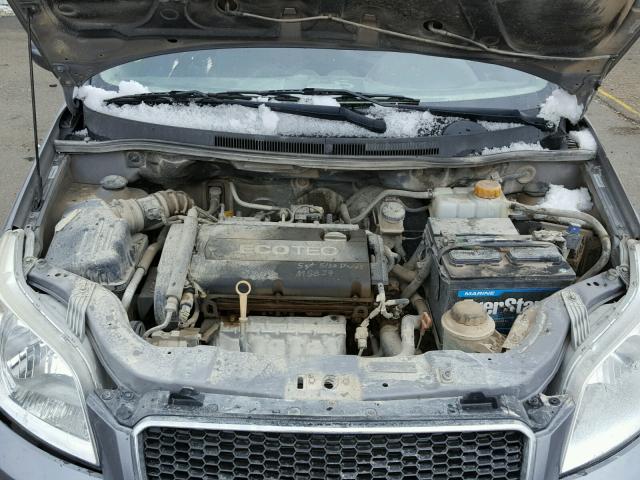 KL1TD6DE9BB200559 - 2011 CHEVROLET AVEO LS GRAY photo 7