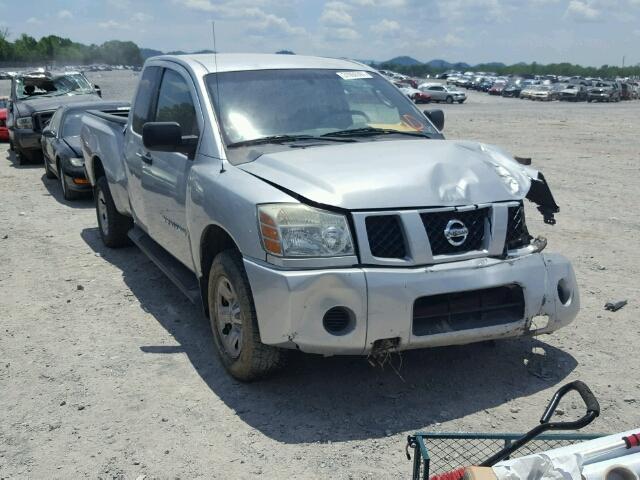 1N6BA06B35N520411 - 2005 NISSAN TITAN XE/S SILVER photo 1