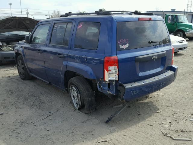 1J4FT28BX9D114428 - 2009 JEEP PATRIOT SP BLUE photo 3