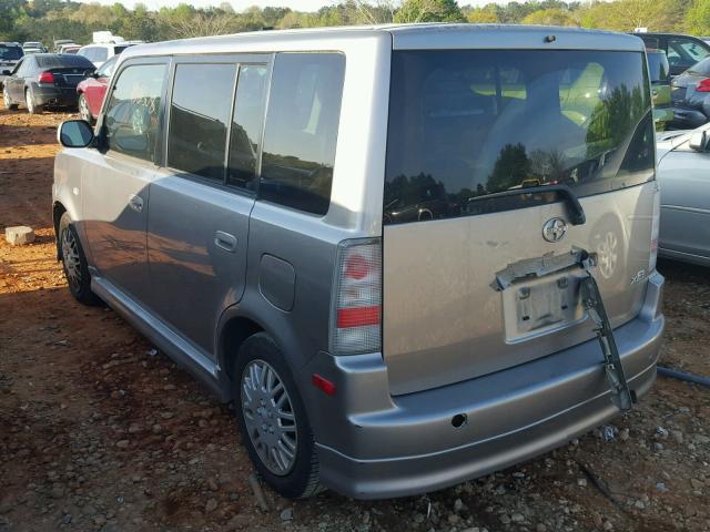 JTLKT324664088169 - 2006 TOYOTA SCION XB SILVER photo 3