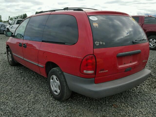 2B4GP24G9XR132667 - 1999 DODGE GRAND CARA RED photo 3