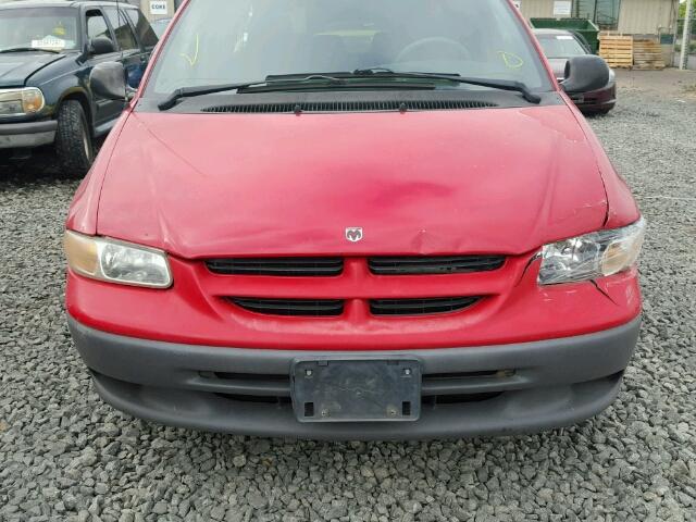 2B4GP24G9XR132667 - 1999 DODGE GRAND CARA RED photo 9