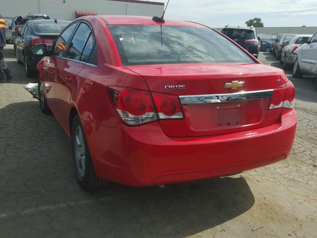 1G1PE5SB7G7225814 - 2016 CHEVROLET CRUZE LIMI RED photo 3