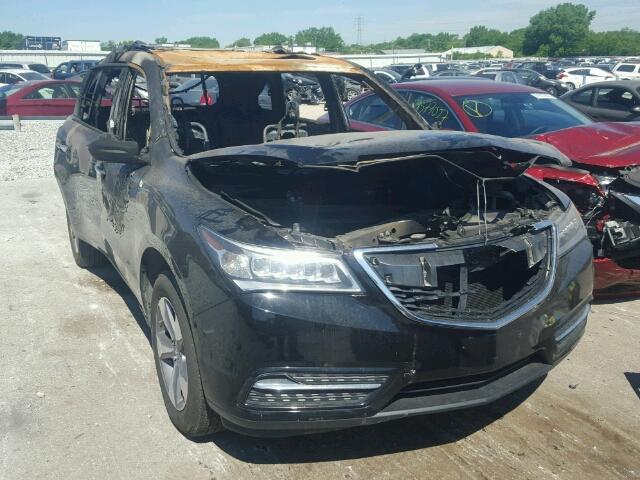 5FRYD4H28EB010836 - 2014 ACURA MDX BLACK photo 1