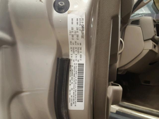 1J8HG48N58C156527 - 2008 JEEP COMMANDER SILVER photo 10