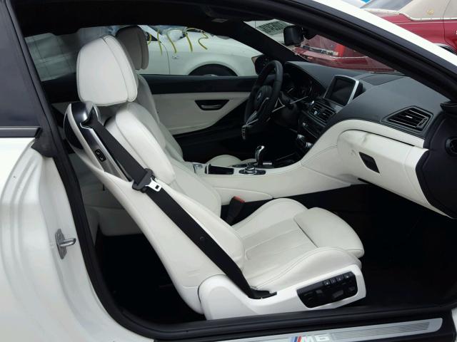 WBSLX9C55ED160257 - 2014 BMW M6 WHITE photo 5