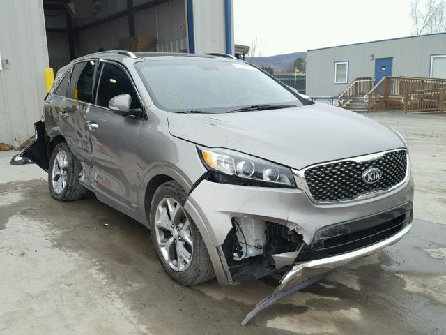 5XYPKDA51GG004041 - 2016 KIA SORENTO SX GRAY photo 1