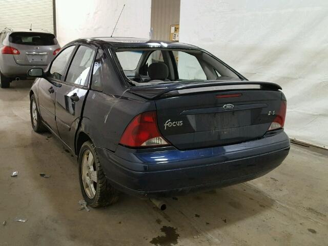 1FAFP38Z24W153501 - 2004 FORD FOCUS ZTS BLUE photo 3